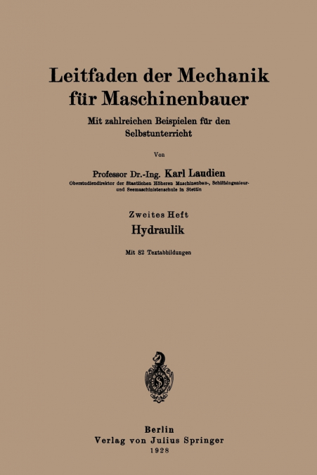 Leitfaden der Mechanik für Maschinenbauer