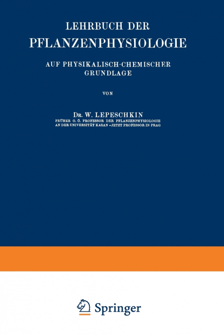 Lehrbuch der Pflanzenphysiologie