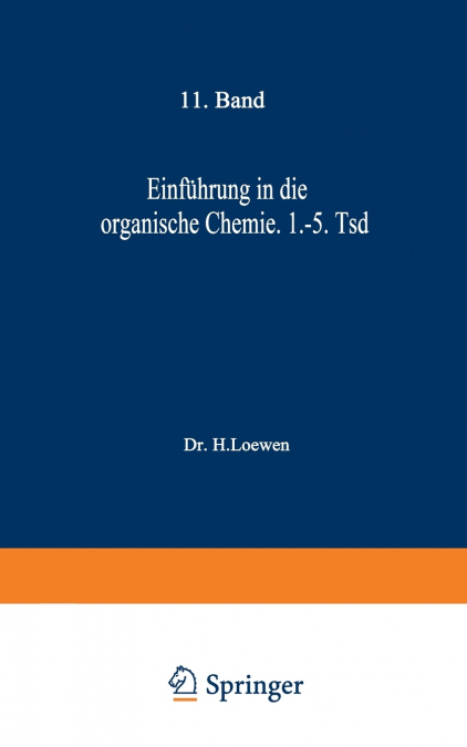 Einfuhrung in Die Organische Chemie