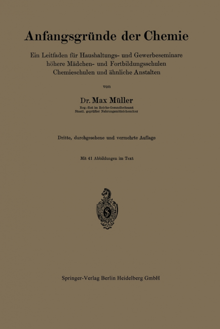Anfangsgründe der Chemie