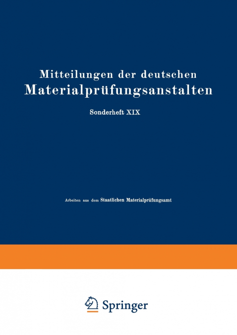 Mitteilungen der deutschen Materialprüfungsanstalten