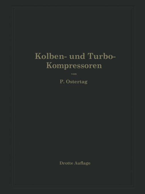 Kolben- Und Turbo-Kompressoren
