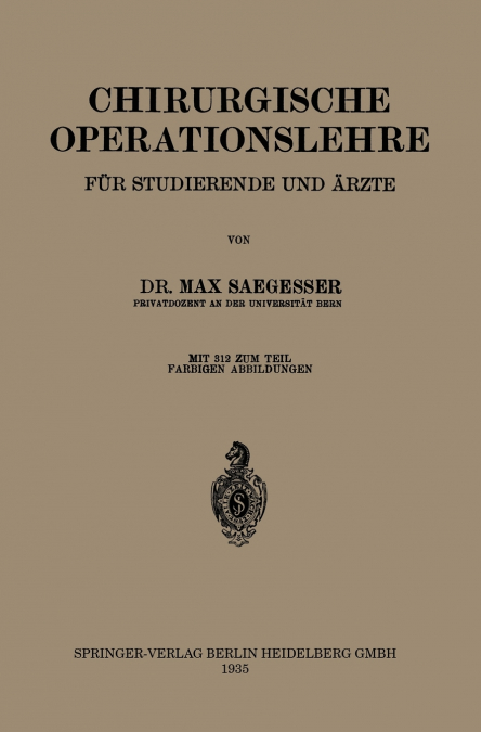 Chirurgische Operationslehre