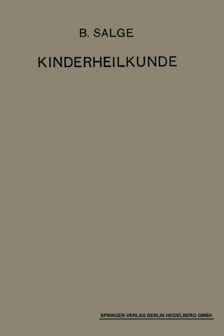 Einfuhrung in Die Kinderheilkunde