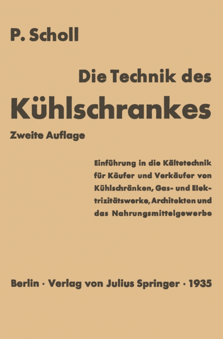 Die Technik Des Kuhlschrankes