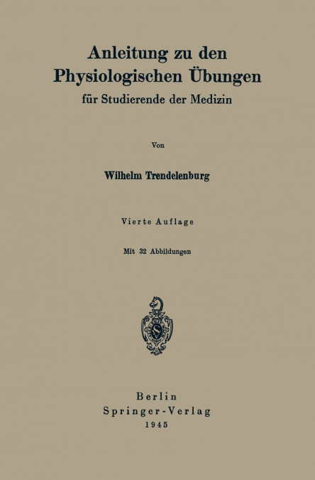 Anleitung Zu Den Physiologischen Ubungen