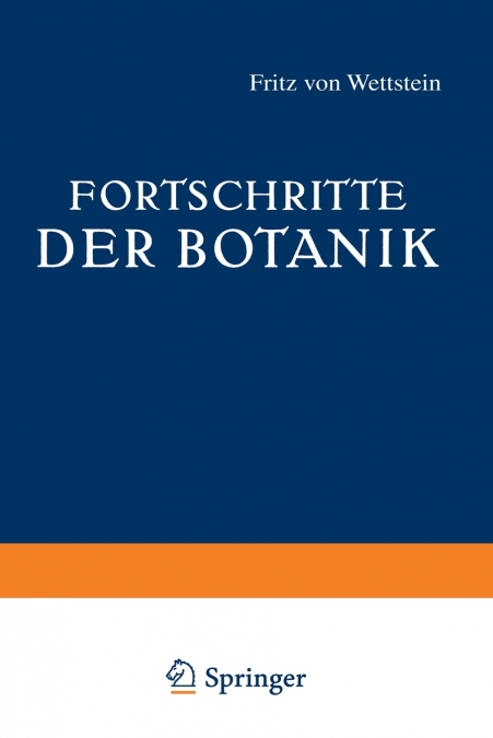 Fortschritte Der Botanik