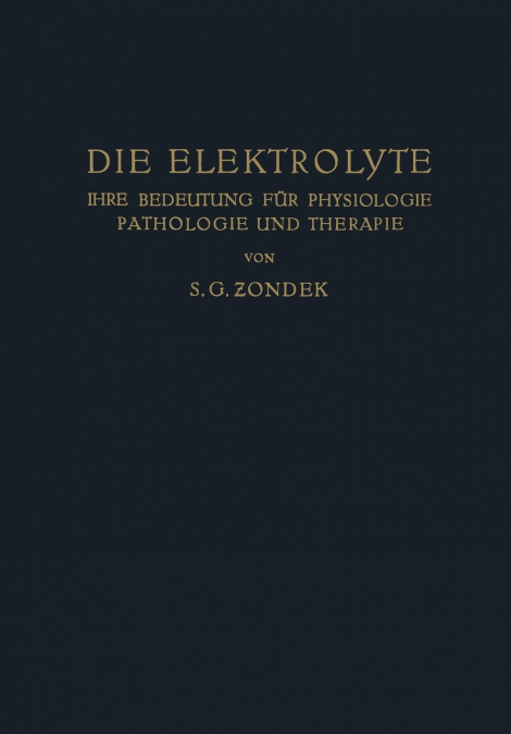 Die Elektrolyte