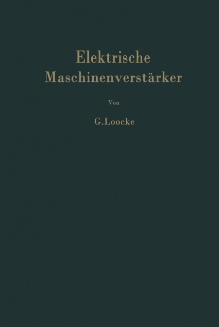 Elektrische Maschinenverstärker