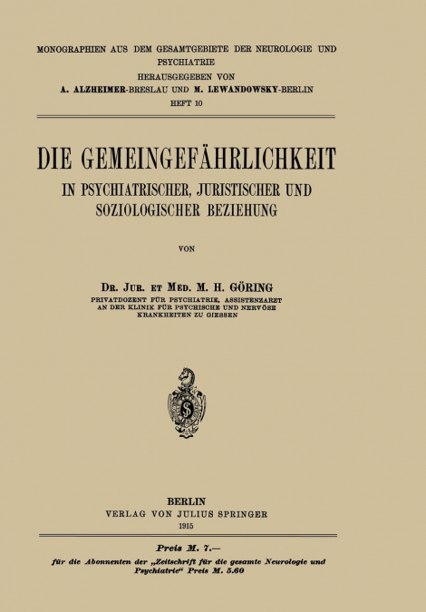 Die Gemeingefahrlichkeit