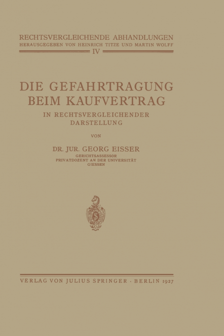 Die Gefahrtragung beim Kaufvertrag