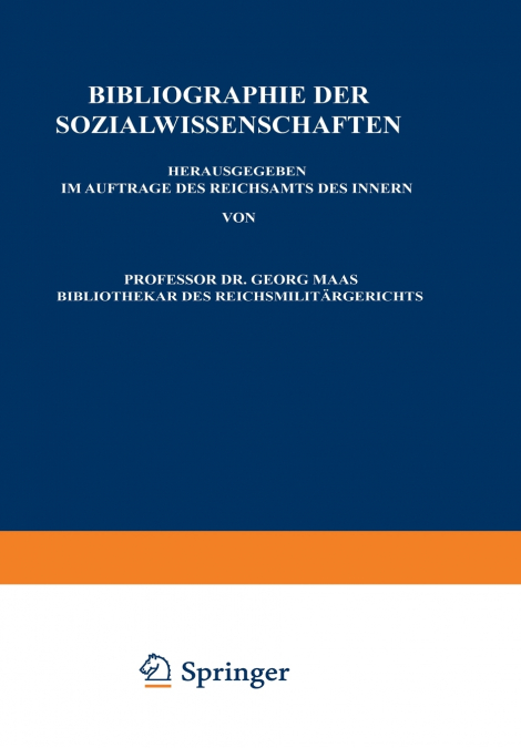 Bibliographie der Sozialwissenschaften