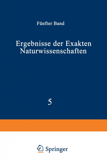 Ergebnisse Der Exakten Naturwissenschaften
