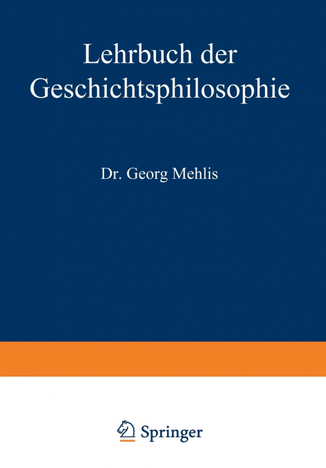 Lehrbuch Der Geschichtsphilosophie