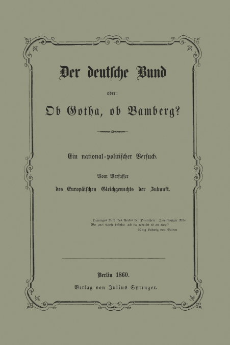 Der Deutsche Bund Oder