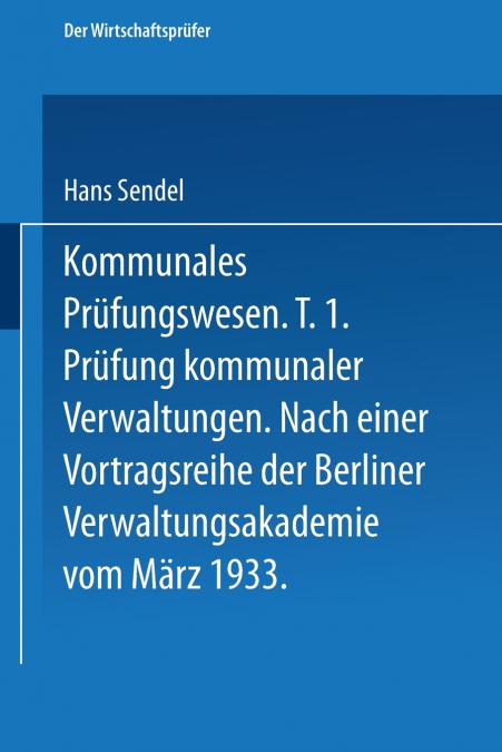 Kommunales Prufungswesen