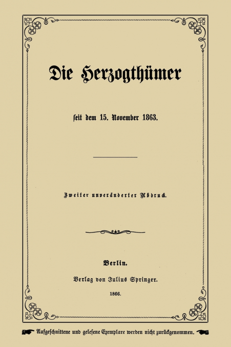 Die Herzogthumer