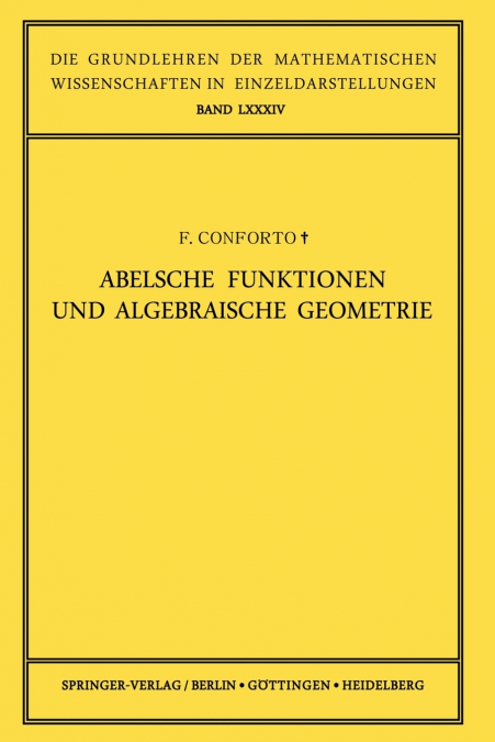Abelsche Funktionen Und Algebraische Geometrie
