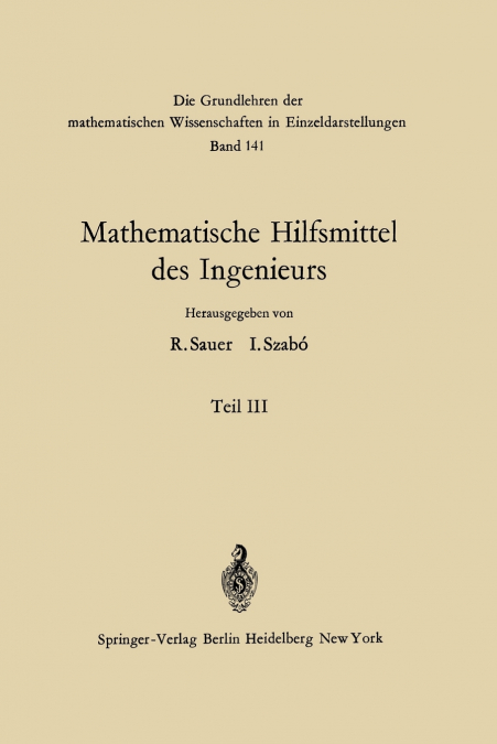 Mathematische Hilfsmittel Des Ingenieurs
