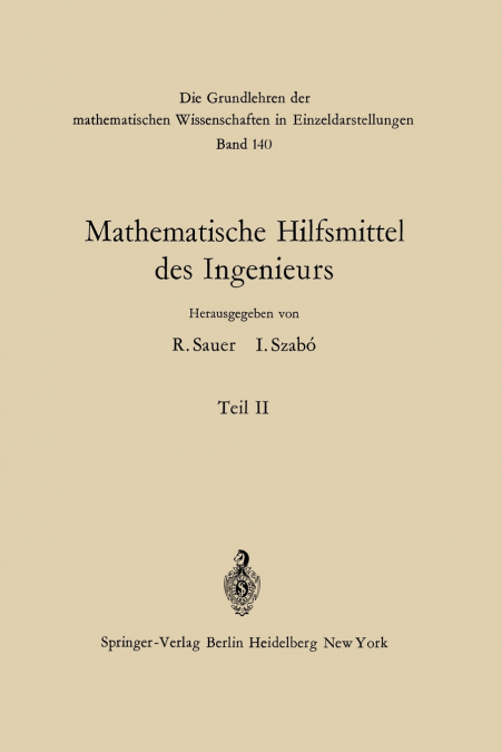 Mathematische Hilfsmittel Des Ingenieurs