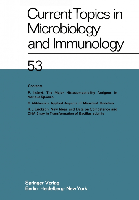Current Topics in Microbiology and Immunology