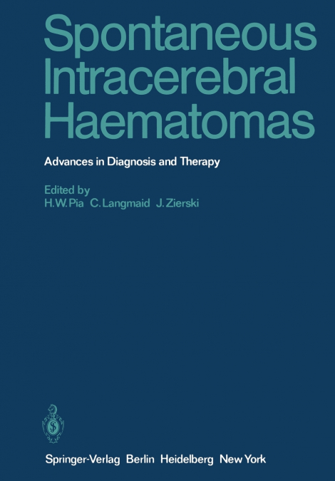 Spontaneous Intracerebral Haematomas