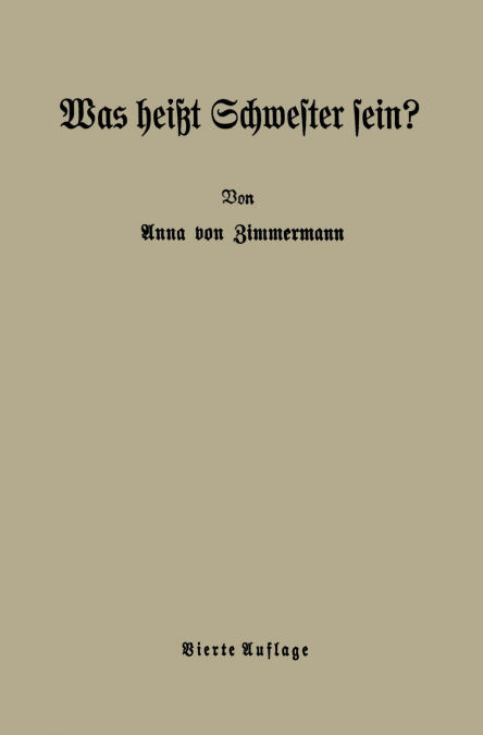 Was Heisst Schwester Sein?