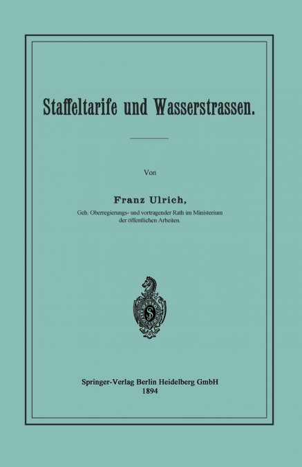 Staffeltarife und Wasserstrassen