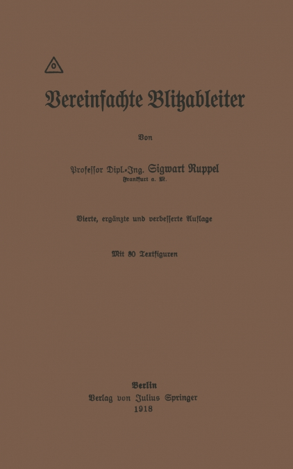 Vereinfachte Blitzableiter
