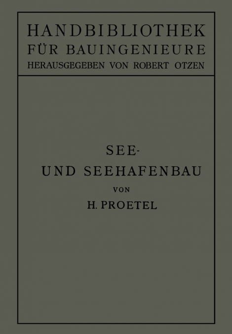 See- Und Seehafenbau