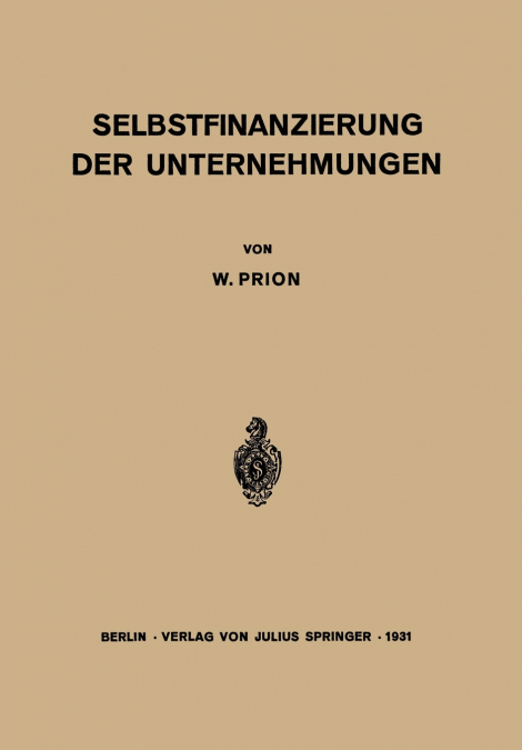 Selbstfinanzierung der Unternehmungen