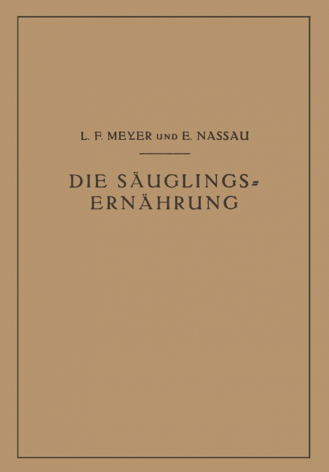 Die Säuglingsernährung