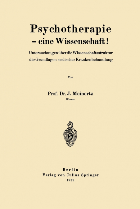 Psychotherapie - eine Wissenschaft!