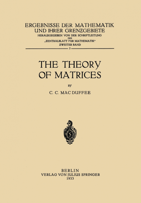The Theory of Matrices