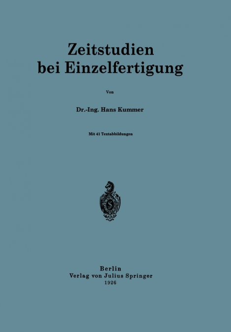 Zeitstudien Bei Einzelfertigung