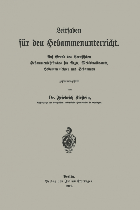 Leitfaden Fur Den Hebammenunterricht