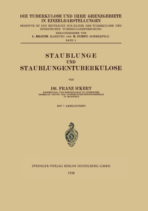 Staublunge Und Staublungentuberkulose