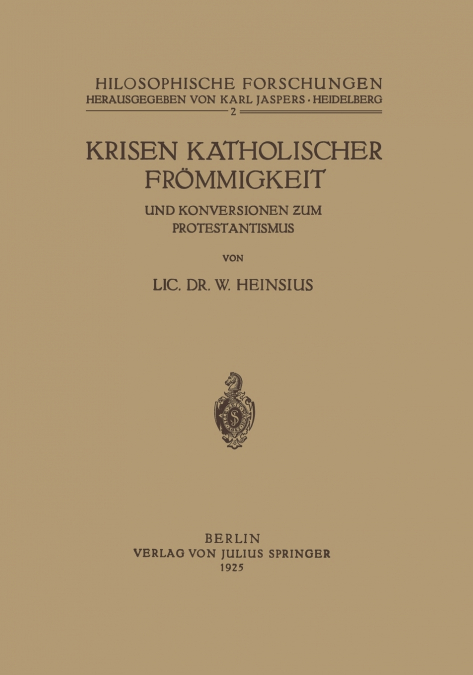 Krisen Katholischer Frömmigkeit und Konversionen zƶm Protestantismus