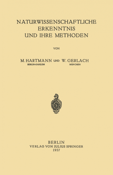 Naturwissenschaftliche Erkenntnis und Ihre Methoden