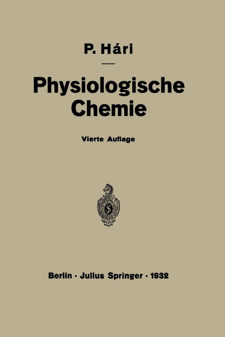 Kurzes Lehrbuch der Physiologischen Chemie