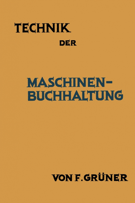 Technik der Maschinen-Buchhaltung