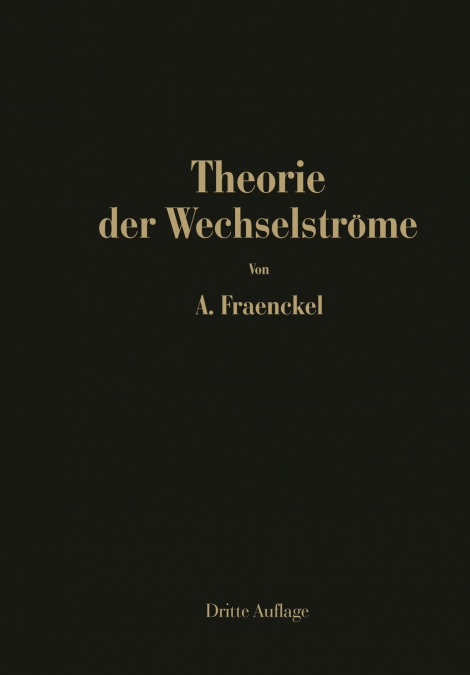 Theorie Der Wechselstrome