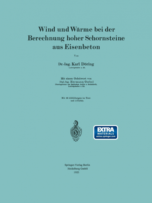 Wind Und Warme Bei Der Berechnung Hoher Schornsteine Aus Eisenbeton