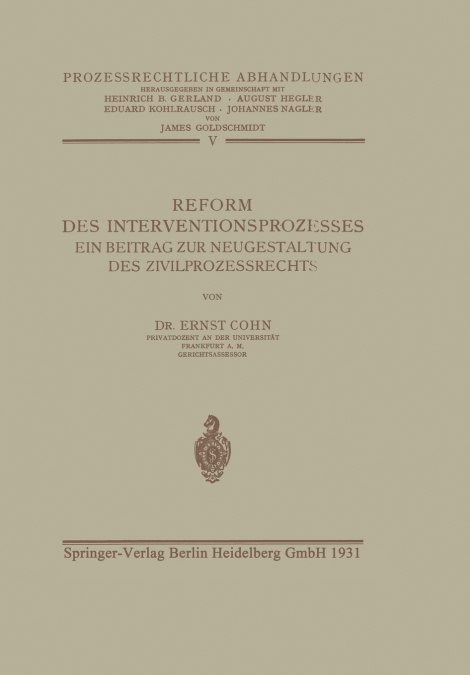 Reform des Interventionsprozesses