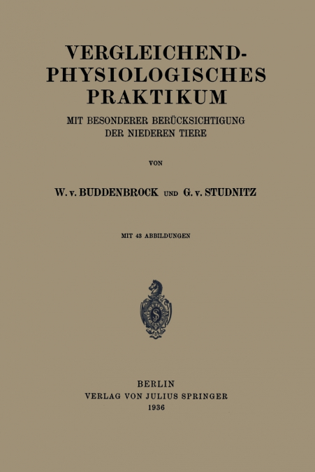 Vergleichend-physiologisches Praktikum