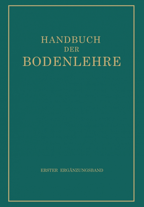 Handbuch der Bodenlehre