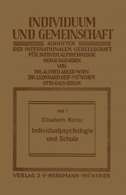 Individualpsychologie und Schule