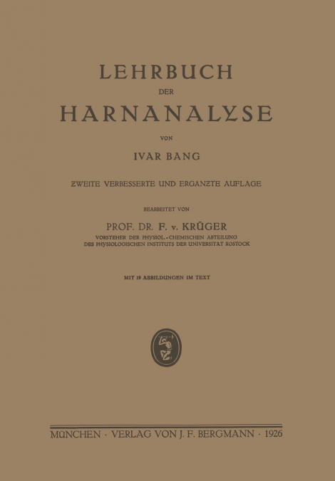 Lehrbuch der Harnanalyse