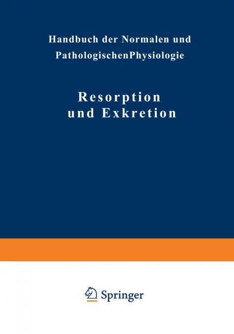 Resorption Und Exkretion