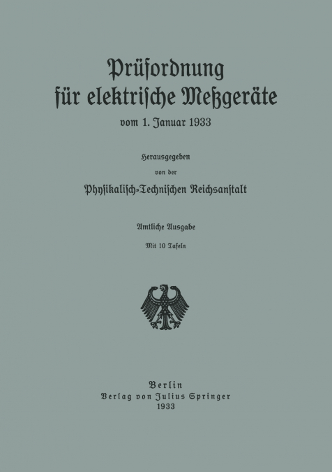 Prufordnung Fur Elektrische Messgerate